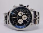 Replica Breitling Transocean No 02000 Stainless Steel Black Chronograph Gift Watch